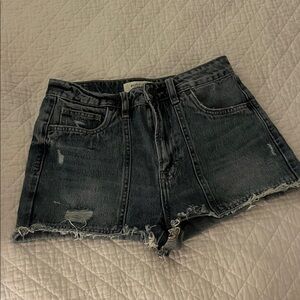 Trendy Distressed Jean Shorts